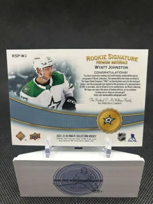 Wyatt Johnston Ultimate Rookie Signature Premium Materials /35 back